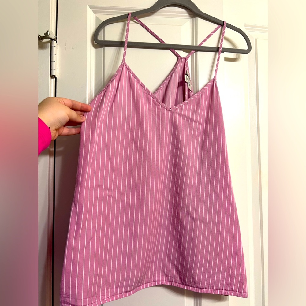 Striped Halter Like Tank/Blouse